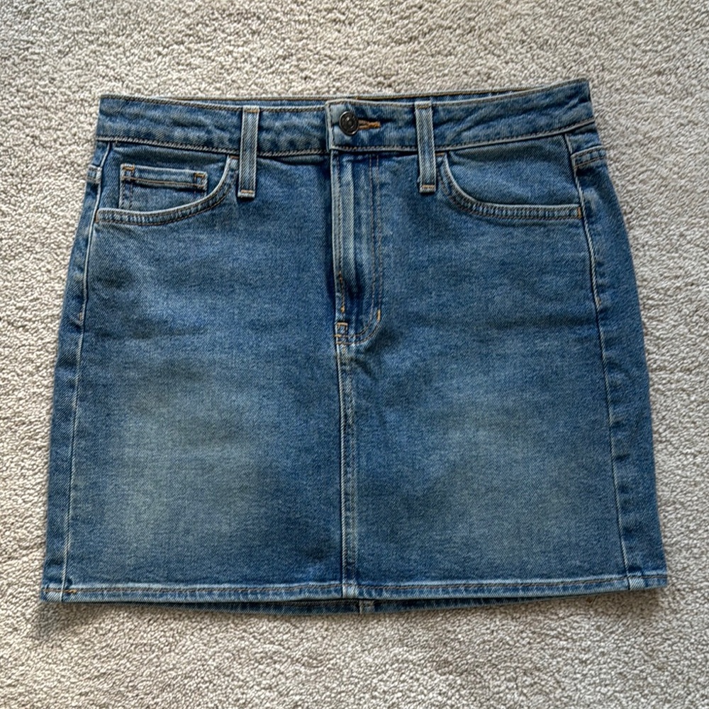 Just Black Blue Mini Skirt